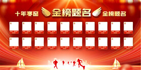 高考金榜题名展板