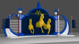 蒙古旗蒙古美陈打卡点