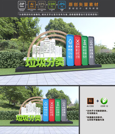 垃圾分类雕塑