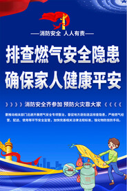 社区燃气安全宣传海报