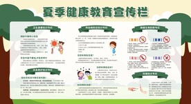 夏季健康教育宣传栏