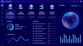 数据统计大屏后台管理UI首页