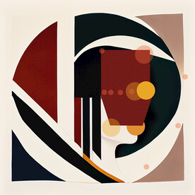 抽象几何图装饰画