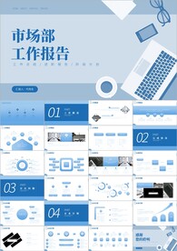 市场部工作总结工作汇报ppt