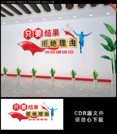 只要结果拒绝理由公司文化墙