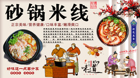砂锅米线背景墙