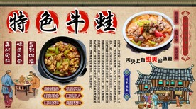 特色牛蛙背景墙