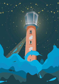 灯塔插画