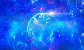 蓝色宇宙星空软膜