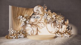 香槟色简欧婚礼su模型