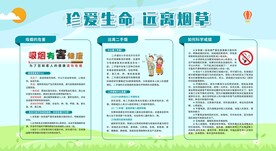 控烟戒烟禁烟健康教育宣传栏