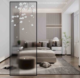 高清分层透明底平开门打印图