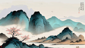 水墨山水画