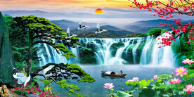 旭日东升流水生财