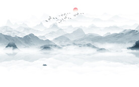 新中式禅意山水画