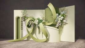 牛油果绿婚礼su模型