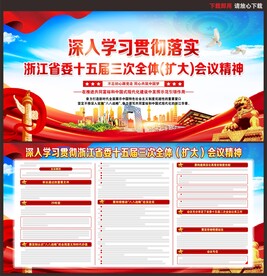 浙江省委十五届三次全体会议