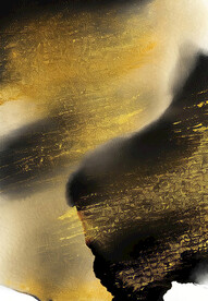 黑金水墨抽象画