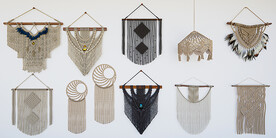 民宿宅寂编织墙饰