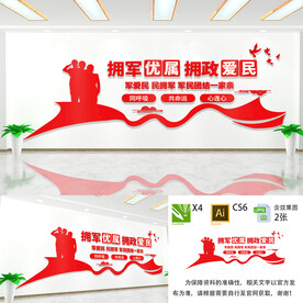 拥政爱民文化墙