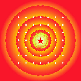 五角星天空背景可调节矢量图