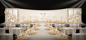 香槟色婚礼舞台