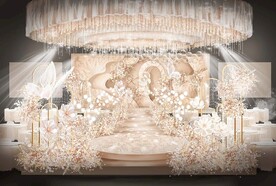 香槟色婚礼效果图