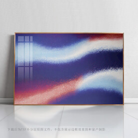 磨砂质感抽象艺术画