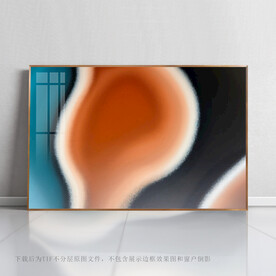 数码印花抽象画