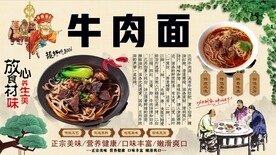 牛肉面背景墙