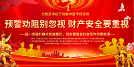 全民反诈在行动集中宣传月展板