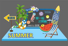 夏日网红打卡美陈