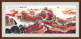 长城山水画