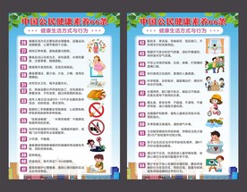 健康素养66条健康生活方式与行