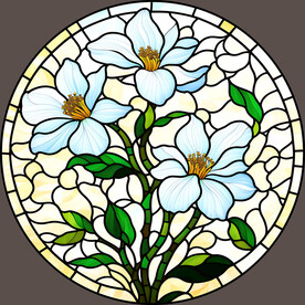 圆形教堂蒂凡尼玻璃图案