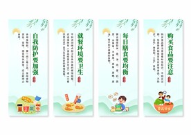 食品安全挂画展板