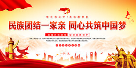民族团结宣传展板