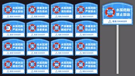防溺水安全警示牌