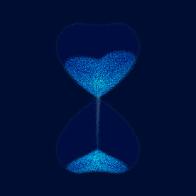 沙漏时间概念计时器沙粒子点阵