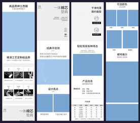 淘宝天猫男装西服外套详情页模板