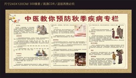 中医教你预防秋季疾病宣传栏