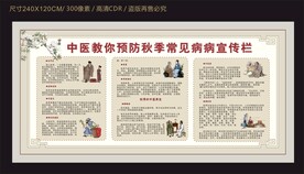 中医秋季预防常见病宣传栏