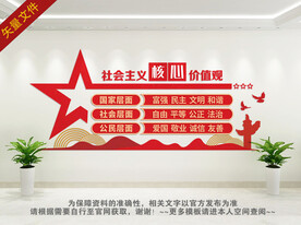 社会主义核心价值观文化墙