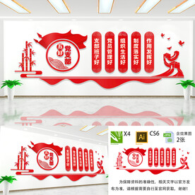 五好党支部文化墙