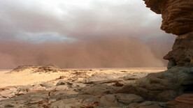 戈壁沙丘 舞蹈 舞台背景视频