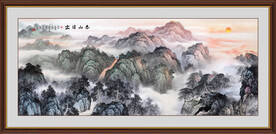 江山如画泰山图