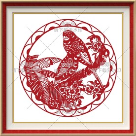 花鸟剪纸