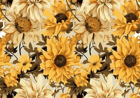 手绘向日葵矢量背景素材