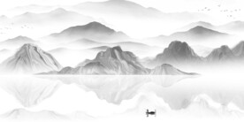水墨山水画