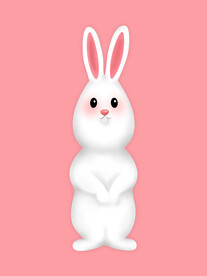卡通插画可爱兔子